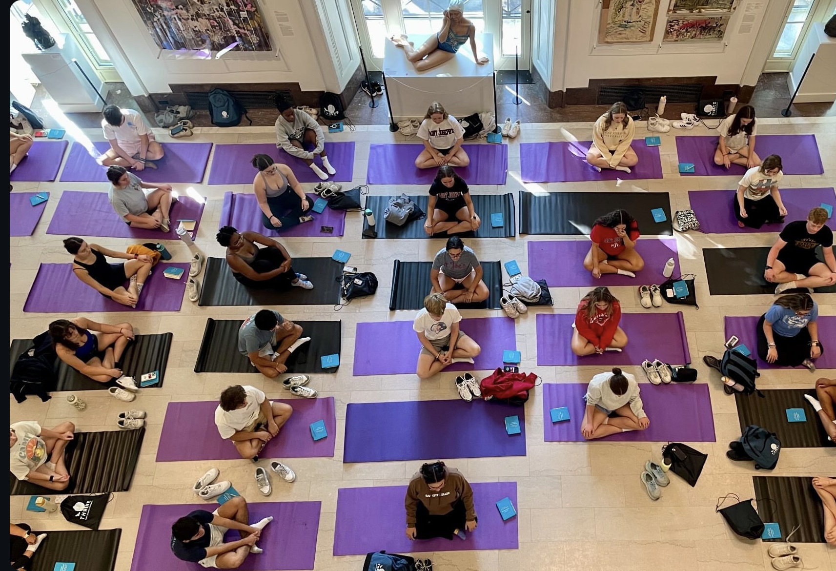 yoga at the museum