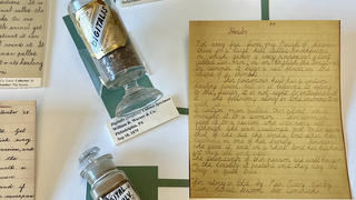 Herbs of Heritage: selection of digitalis specimens, lantern slide, and NFCS entries