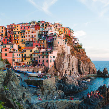 The Cliffs of Cinque Terre in Manarola, Italy