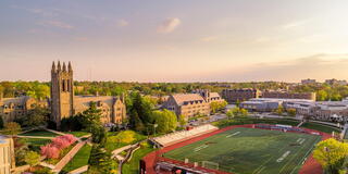 SJU Sunrise Aerial Shot