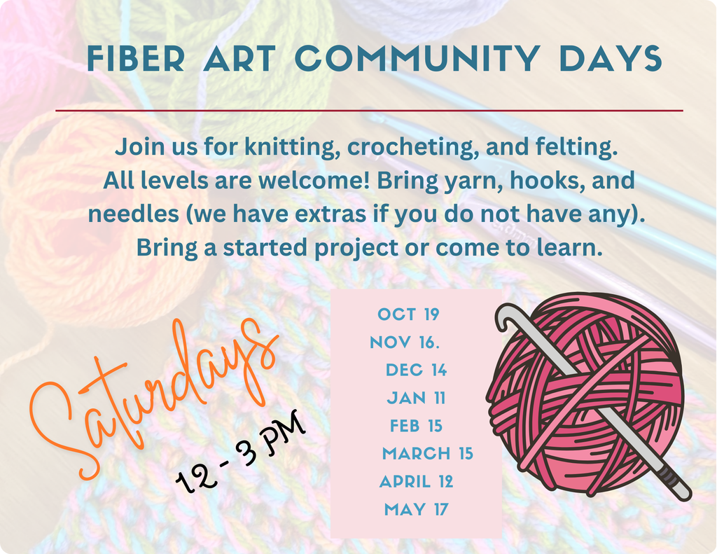 fiber art flyer